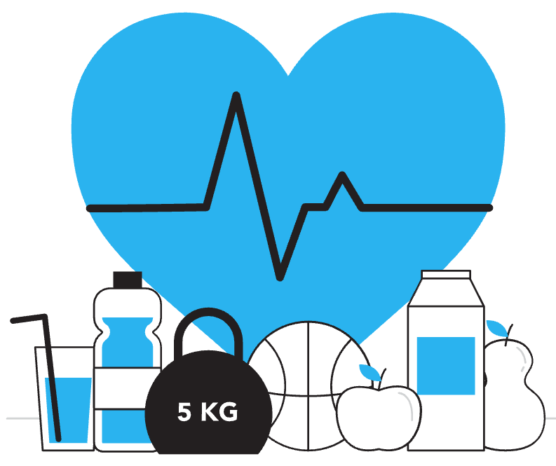 An icon representing health and nutrition.