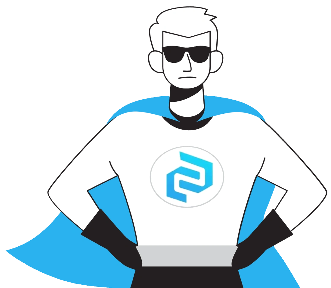 An illustration of a super hero