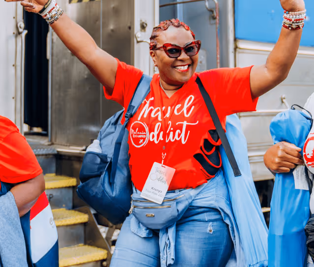 train ride past trips