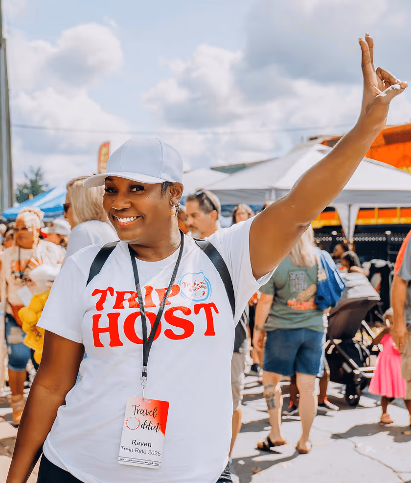 train ride past trips