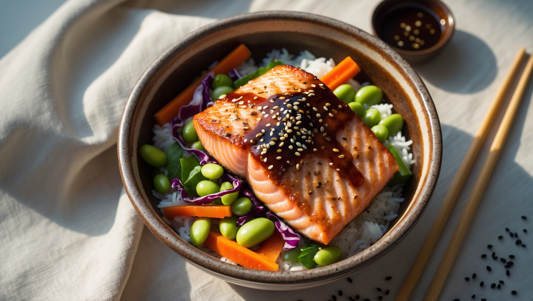 Air Fryer Salmon Bowl Recipe