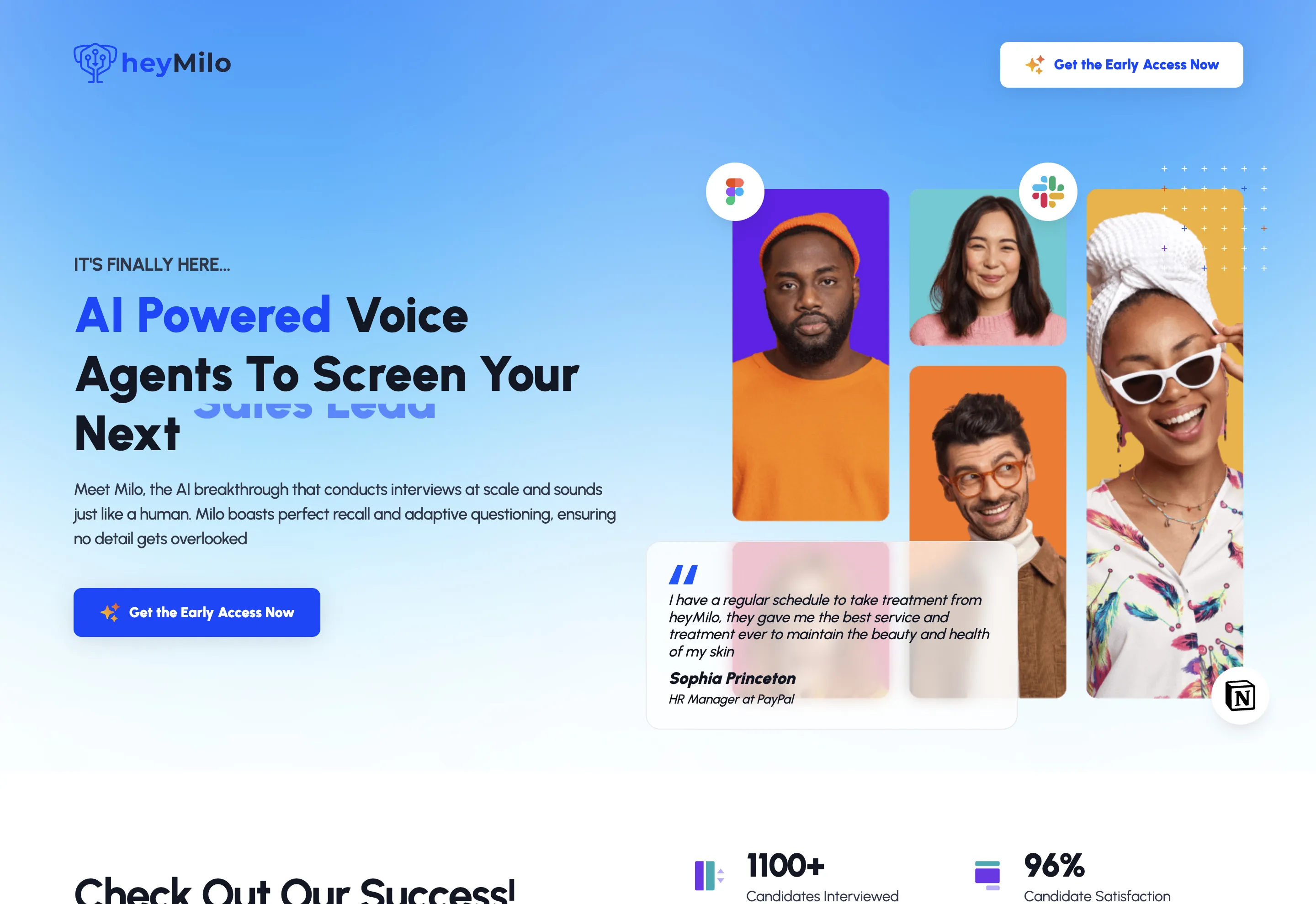 HeyMilo website