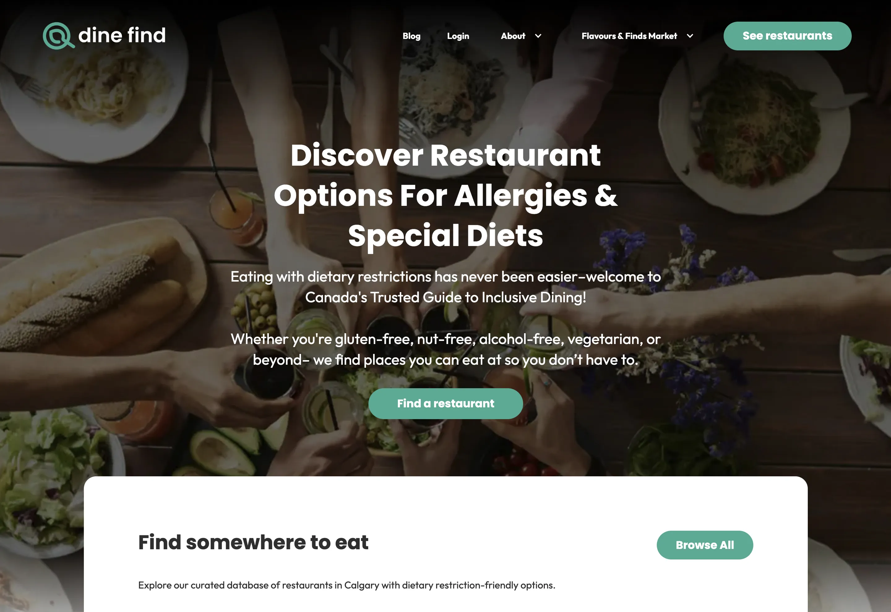 DineFind website