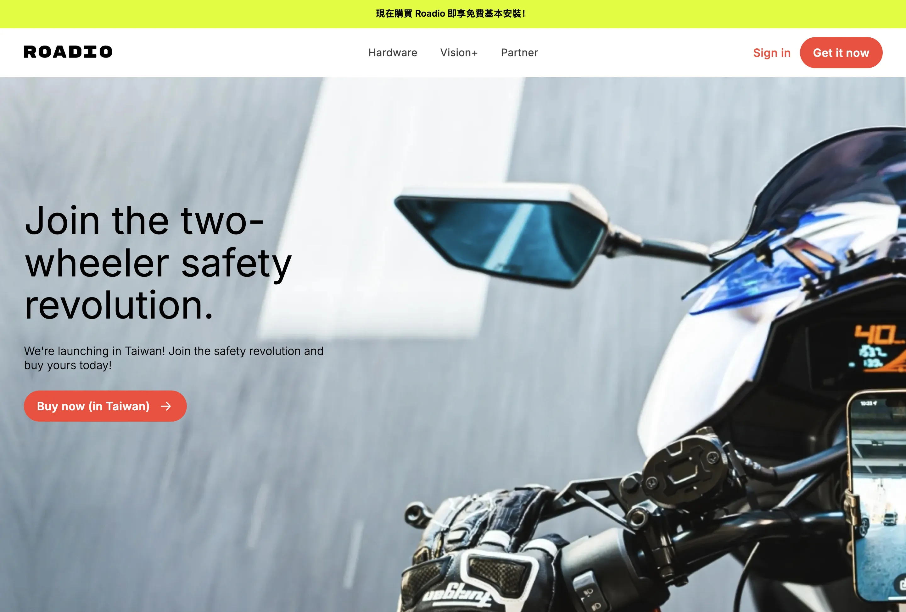 Roadio website