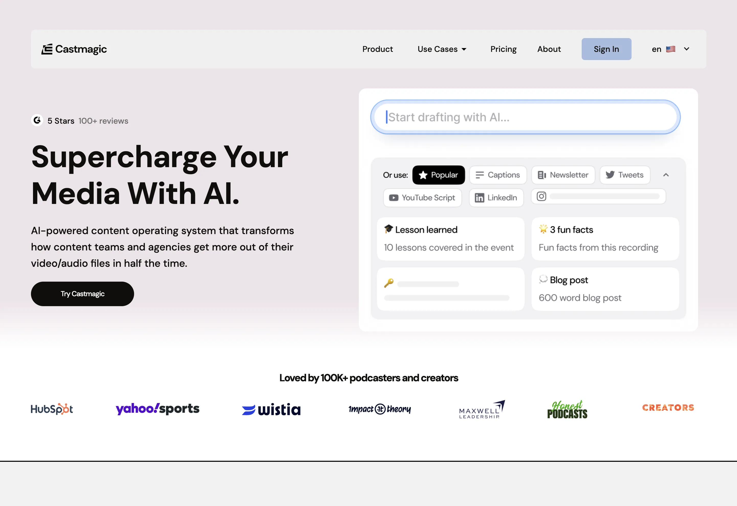Castmagic website