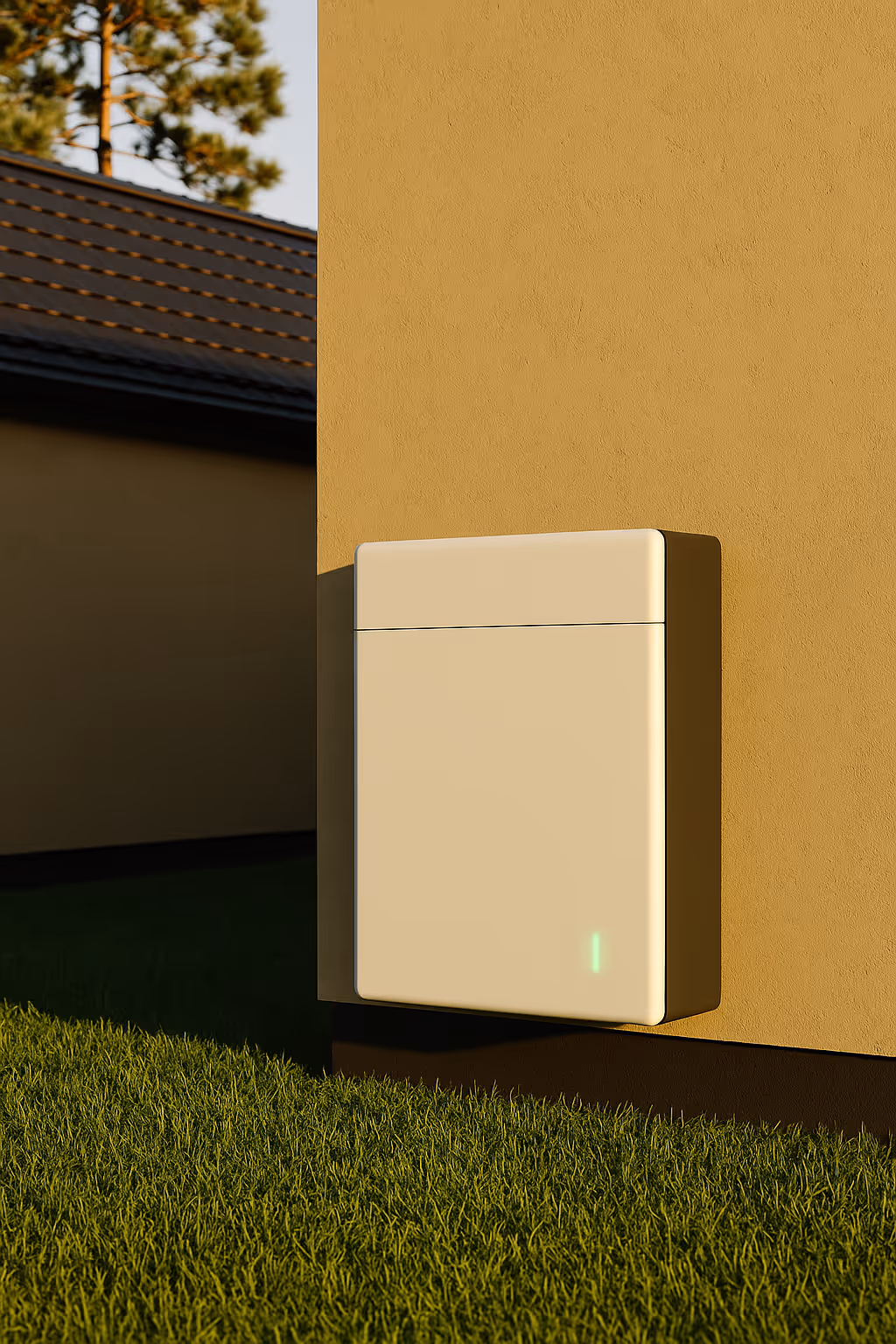 Installed battery system illustration