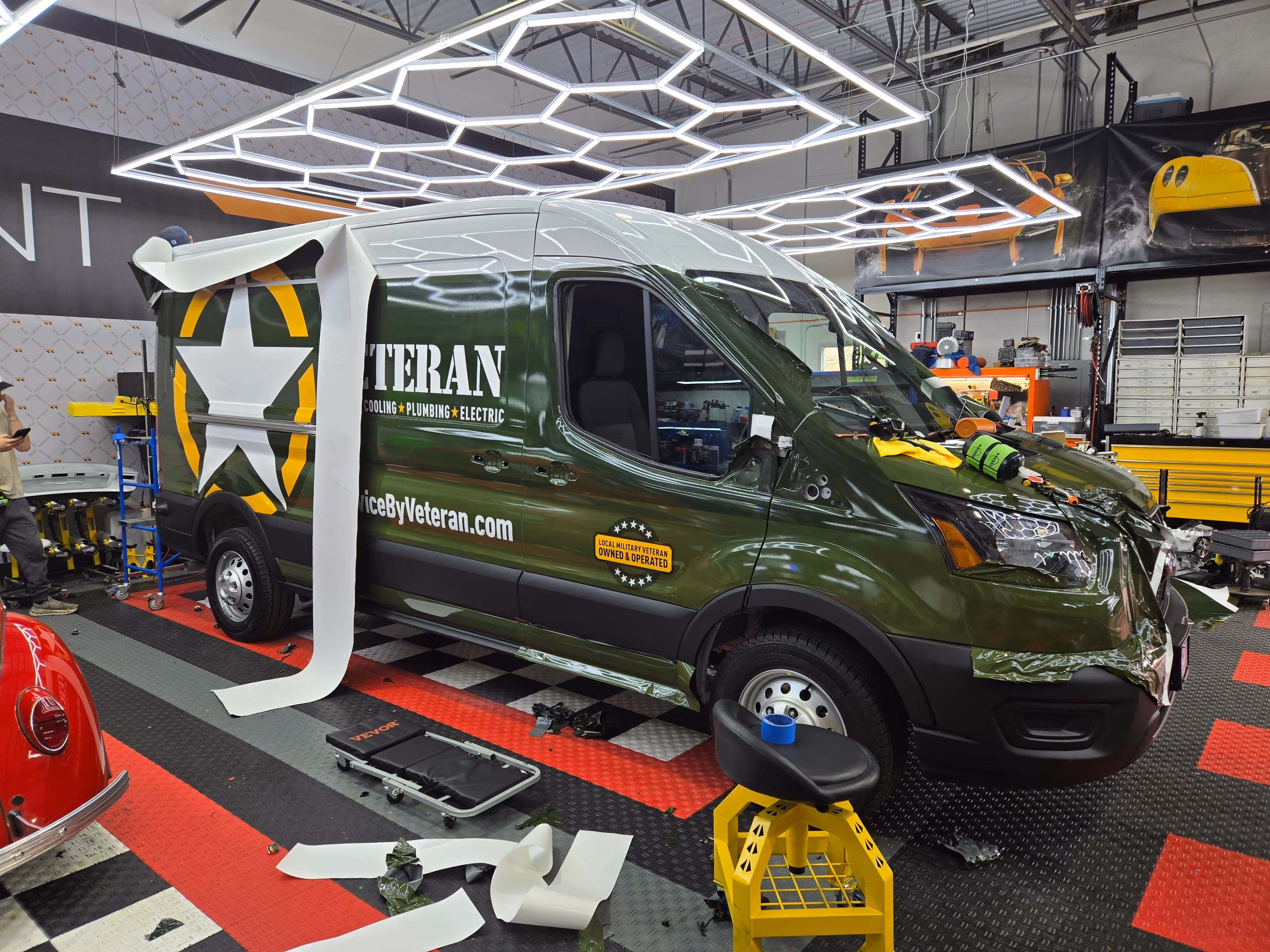 Veteran Heating, Cooling, Plumbing & Electric branded vehicle