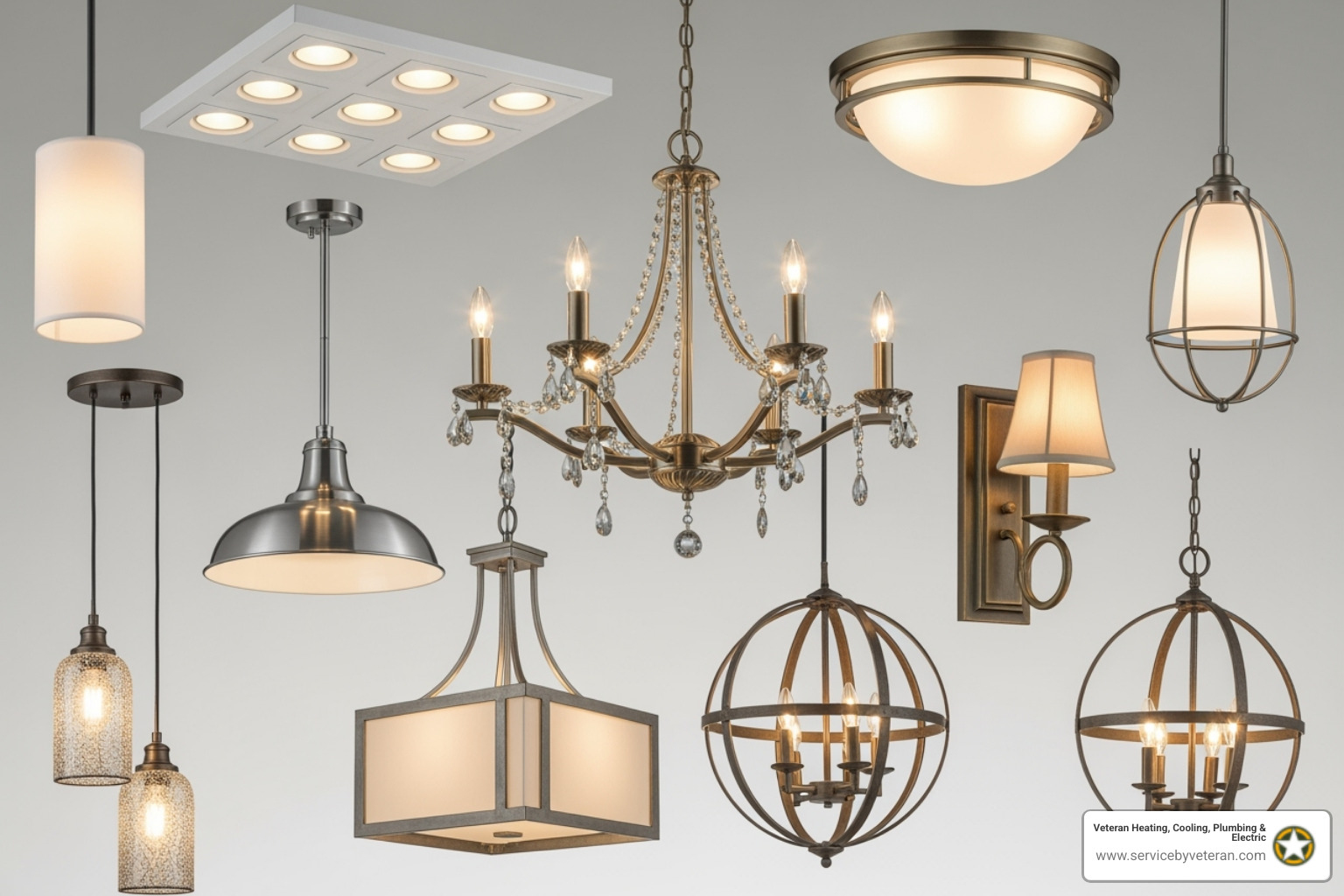 varios tipos de luminarias - instalación de luminarias