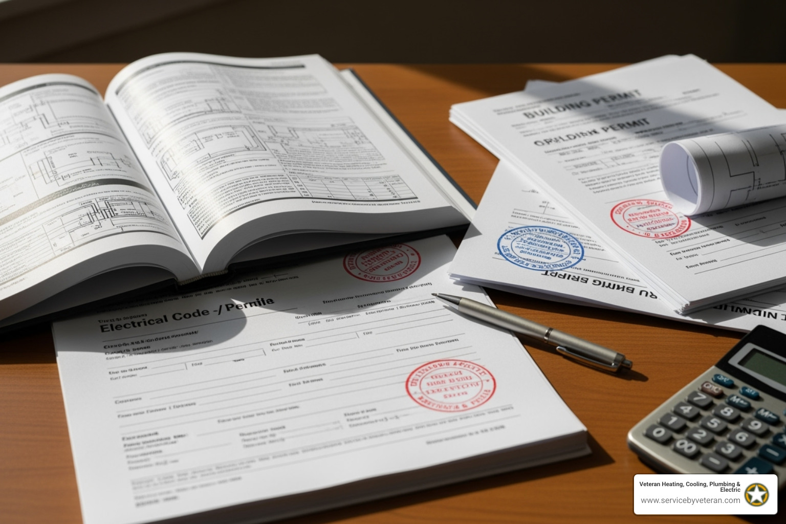 electrical code book and permit documents - electrical panel upgrade lakewood