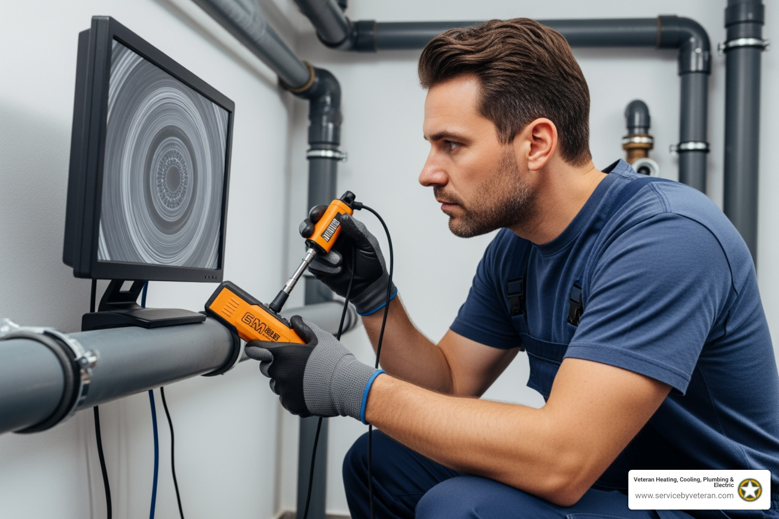 professional plumber using video camera inspection tool - "My kitchen sink is clogged. Who provides drain cleaning in Lakewood?" professional plumber using video camera inspection tool - "My kitchen sink is clogged. Who provides drain cleaning in Lakewood?"