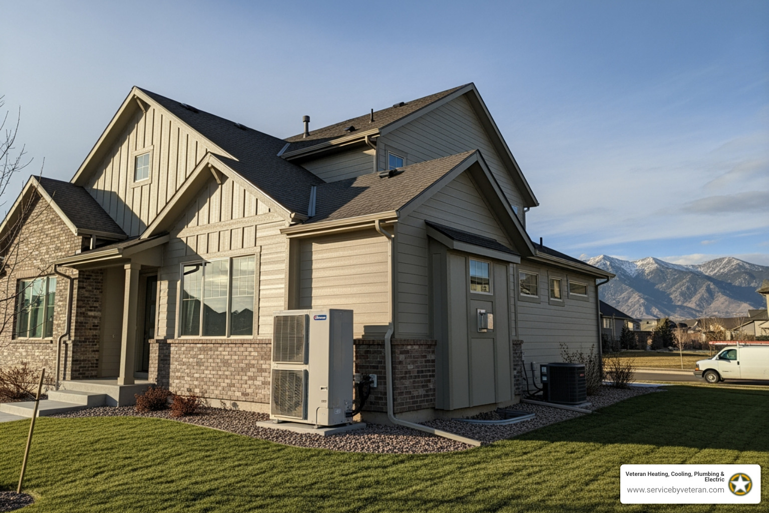 infographic showing heat pump operation: outdoor unit extracting heat from air in winter and moving it indoors through refrigerant cycle, then reversing in summer to cool the home, with arrows indicating heat transfer direction for both heating and cooling modes, plus energy efficiency comparison showing heat pumps use 50 percent less energy than traditional systems - home heat pump installation in broomfield, co