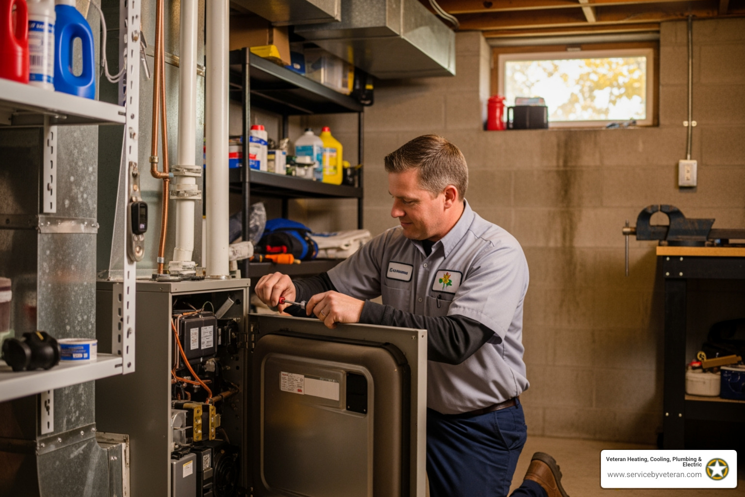 infographic showing benefits of annual furnace tune-up including improved safety, lower energy bills, extended system lifespan, fewer breakdowns, consistent comfort, and professional inspection checklist - "Who are the best HVAC technicians in Columbine for a furnace tune-up?"