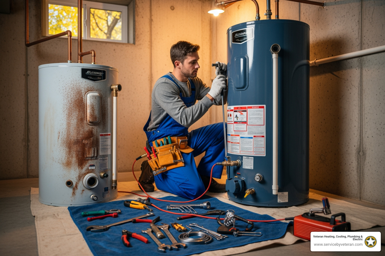water heater replacement - "Find a plumber to change out my water heater this week in Golden."