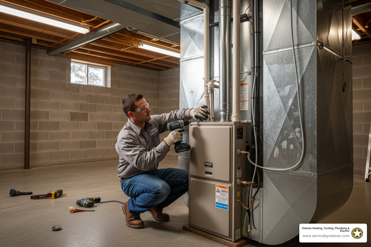 Infographic showing key signs you need a new furnace: age over 15-20 years, frequent repairs costing 50% or more of replacement value, rising energy bills indicating efficiency loss, uneven heating throughout home, strange noises like rattling or banging, poor air quality or excessive dust, difficulty maintaining comfortable temperatures, and visible rust or corrosion on furnace components - furnace installation greenwood village co Infographic showing key signs you need a new furnace: age over 15-20 years, frequent repairs costing 50% or more of replacement value, rising energy bills indicating efficiency loss, uneven heating throughout home, strange noises like rattling or banging, poor air quality or excessive dust, difficulty maintaining comfortable temperatures, and visible rust or corrosion on furnace components - furnace installation greenwood village co