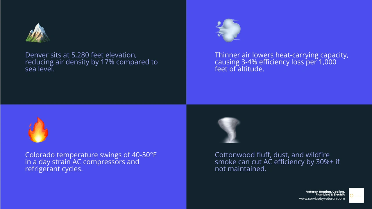 Colorado AC tune-up annual benefits infographic for homeowners at high altitude - ac tune up guide for colorado homeowners Colorado AC tune-up annual benefits infographic for homeowners at high altitude - ac tune up guide for colorado homeowners