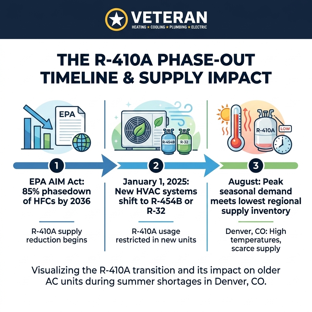 The R-410A Phase-Out Timeline & Supply Impact