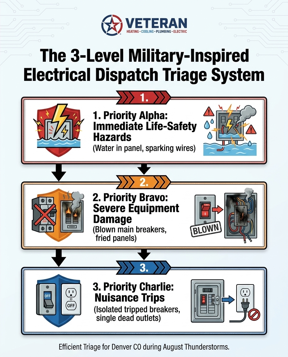 The 3-Level Military-Inspired Electrical Dispatch Triage System