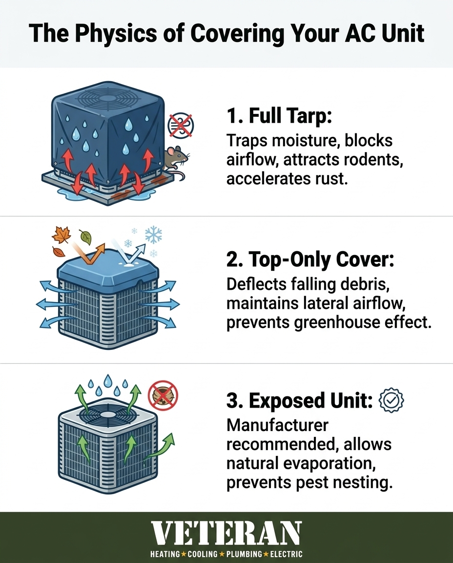 The Physics of Covering Your AC Unit