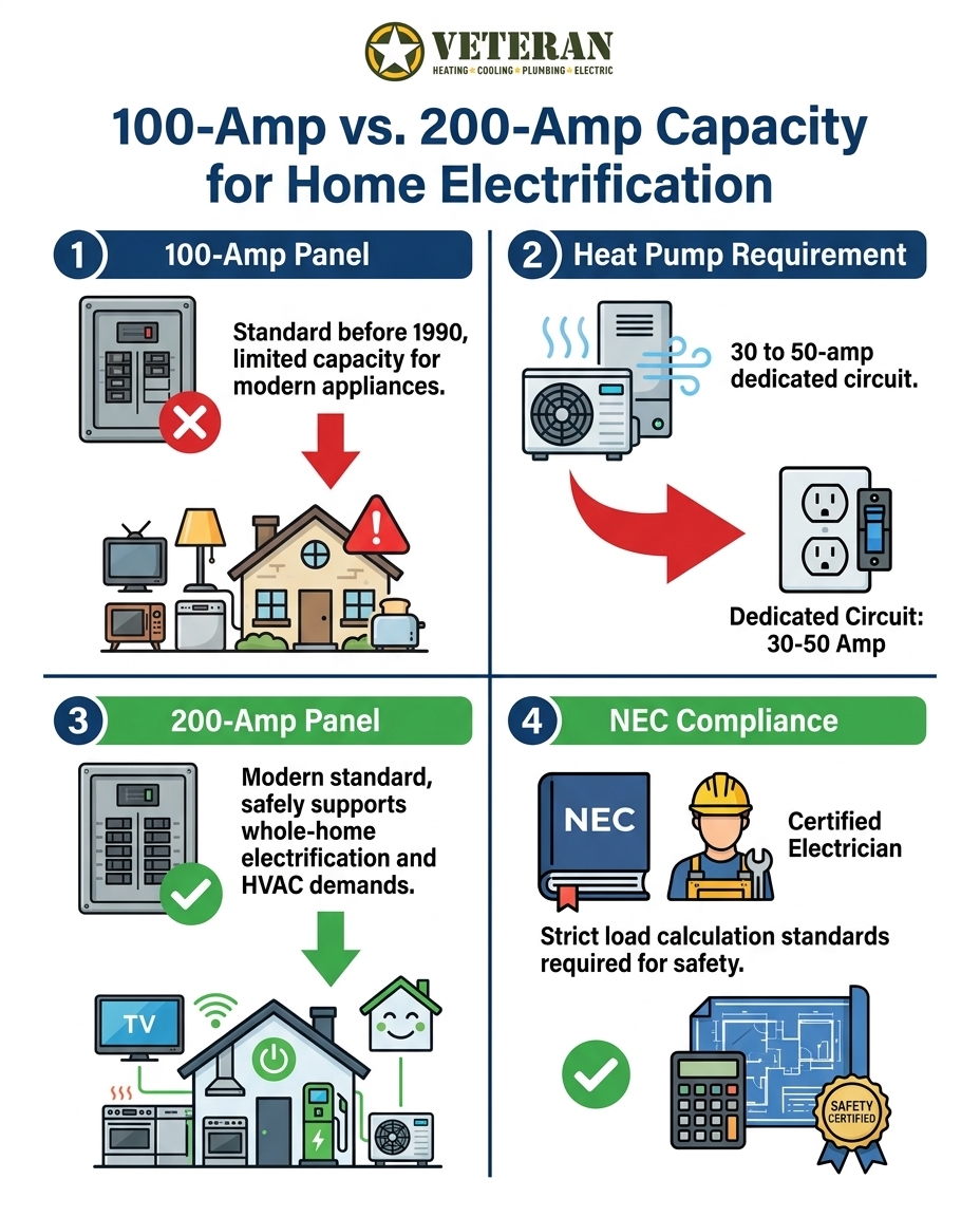 100-Amp vs. 200-Amp Capacity for Home Electrification