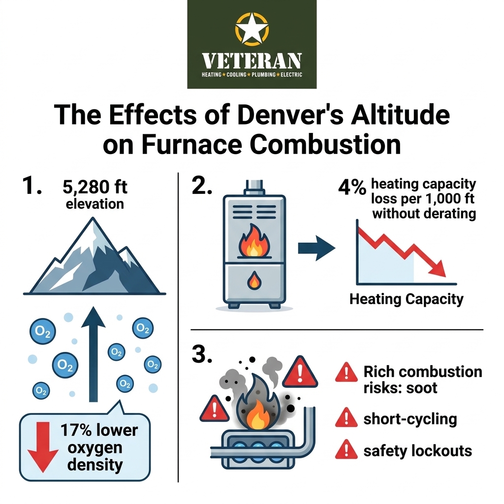 The Effects of Denver's Altitude on Furnace Combustion