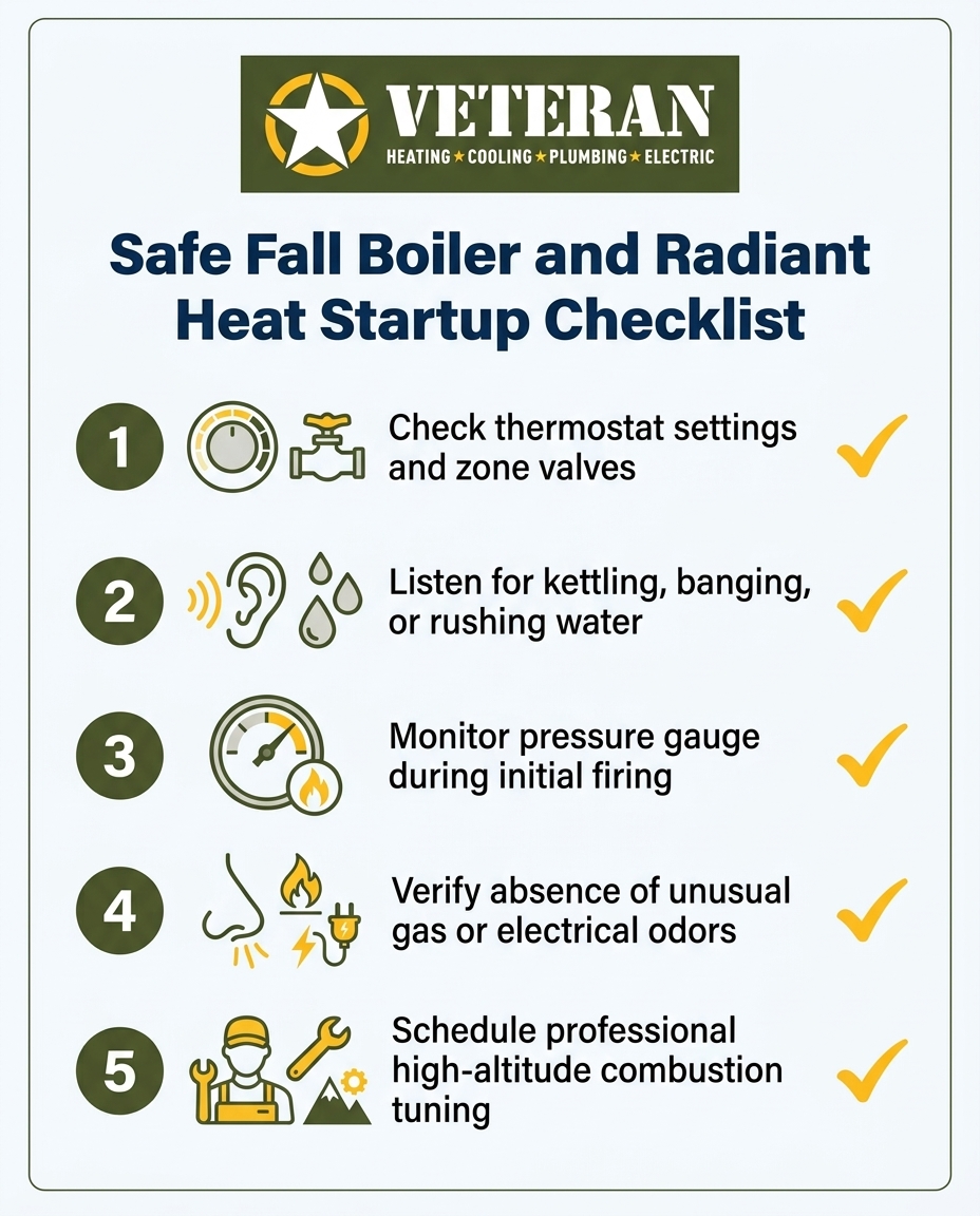 Safe Fall Boiler and Radiant Heat Startup Checklist