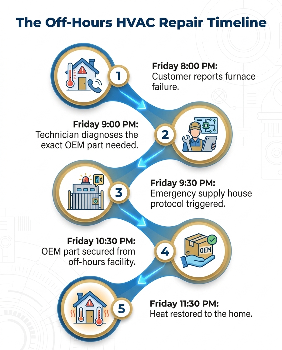 The Off-Hours HVAC Repair Timeline
