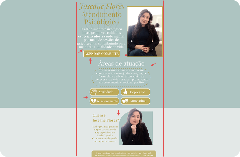 Image of Joseane's previous website