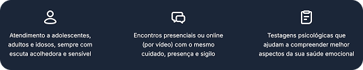 Key information represented with icons for easy scanning