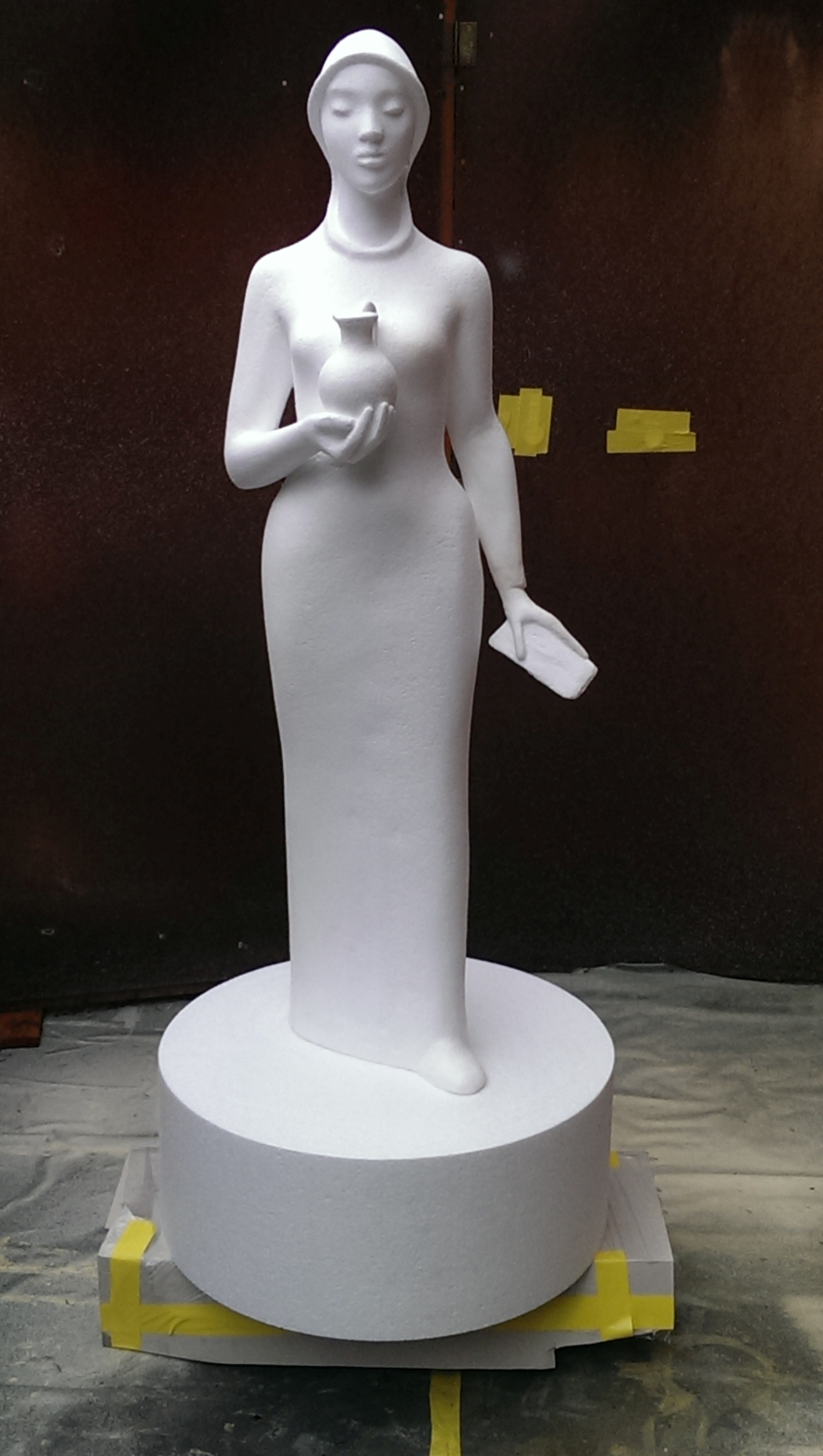 Verena Statue Nachbildung EPS roh