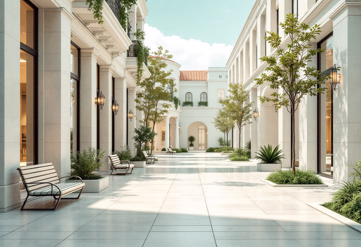 [background image] image of an inviting urban street near the restaurant