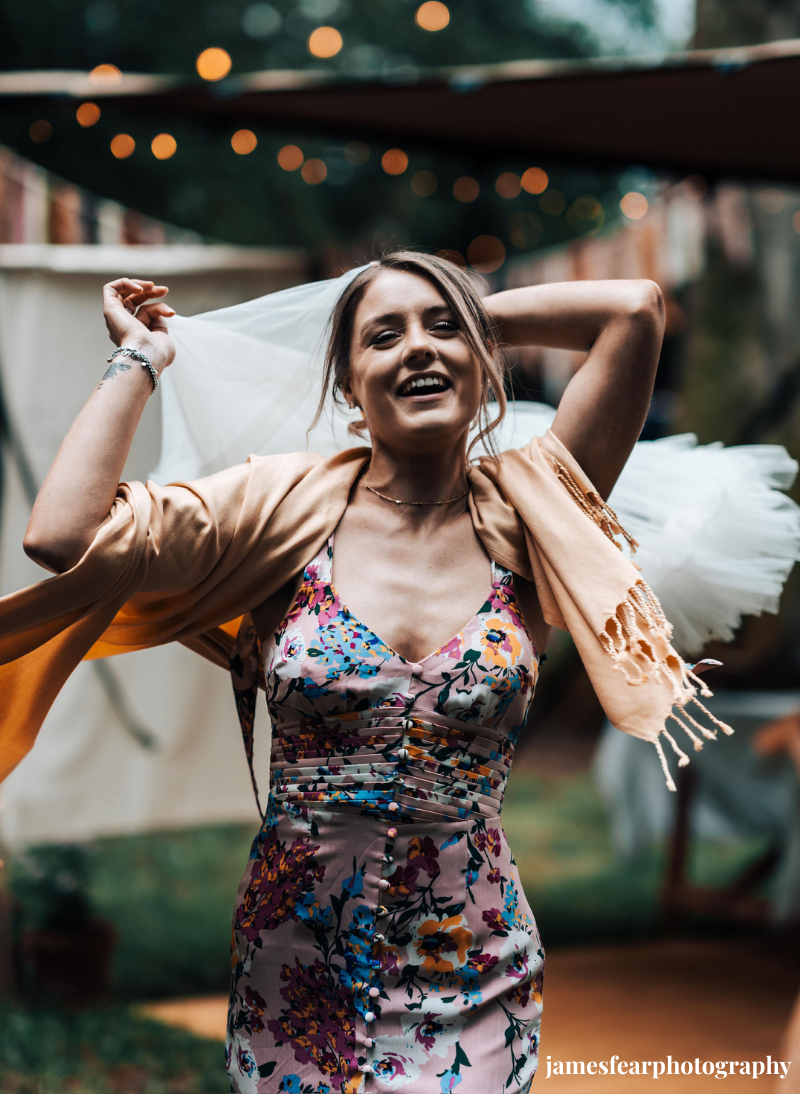 Image of Grace - the owner of even on a rainy day bridal boutique in north wales