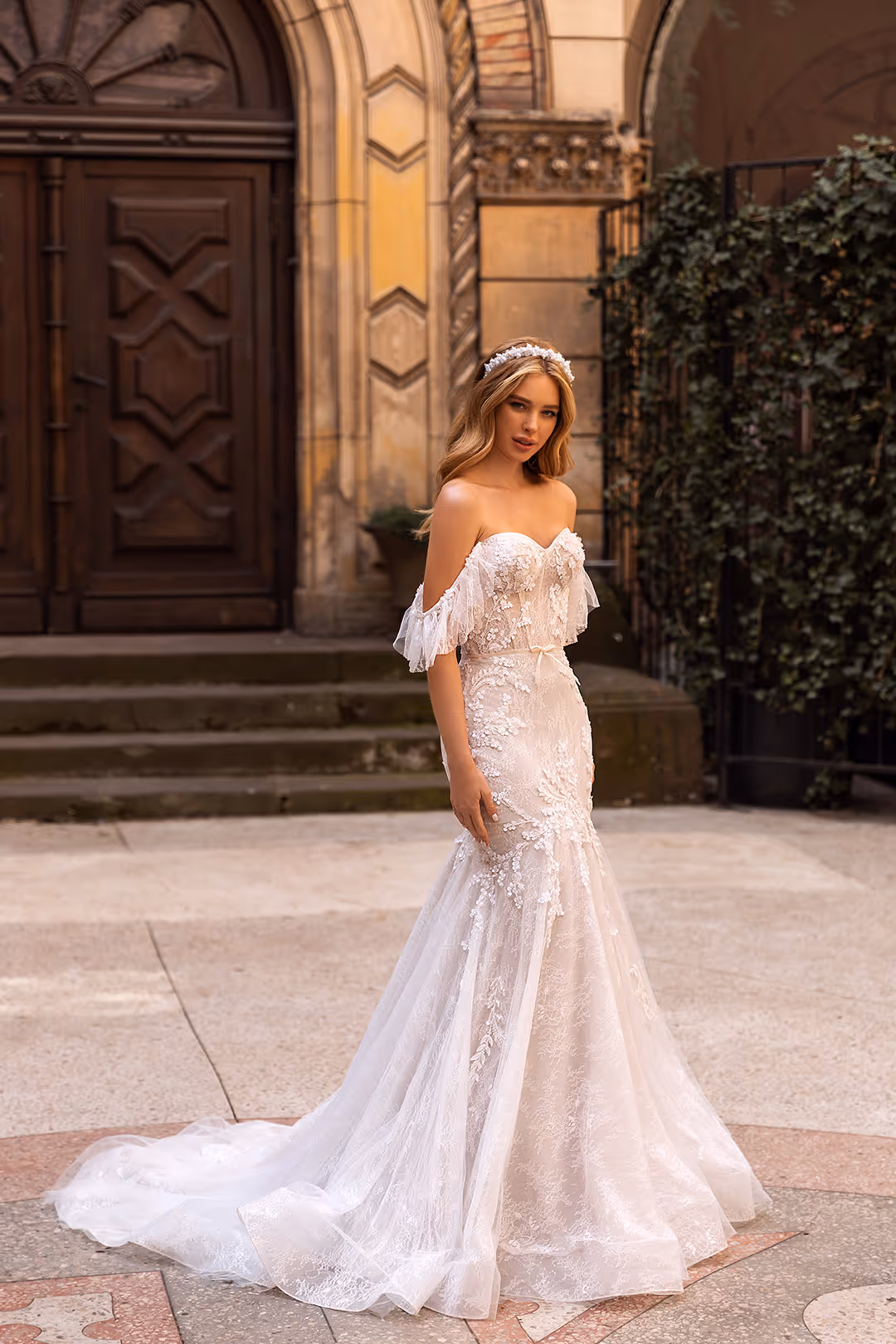 Selesta Wedding Dress by Monreal bridal for even on a rainy day bridal boutique