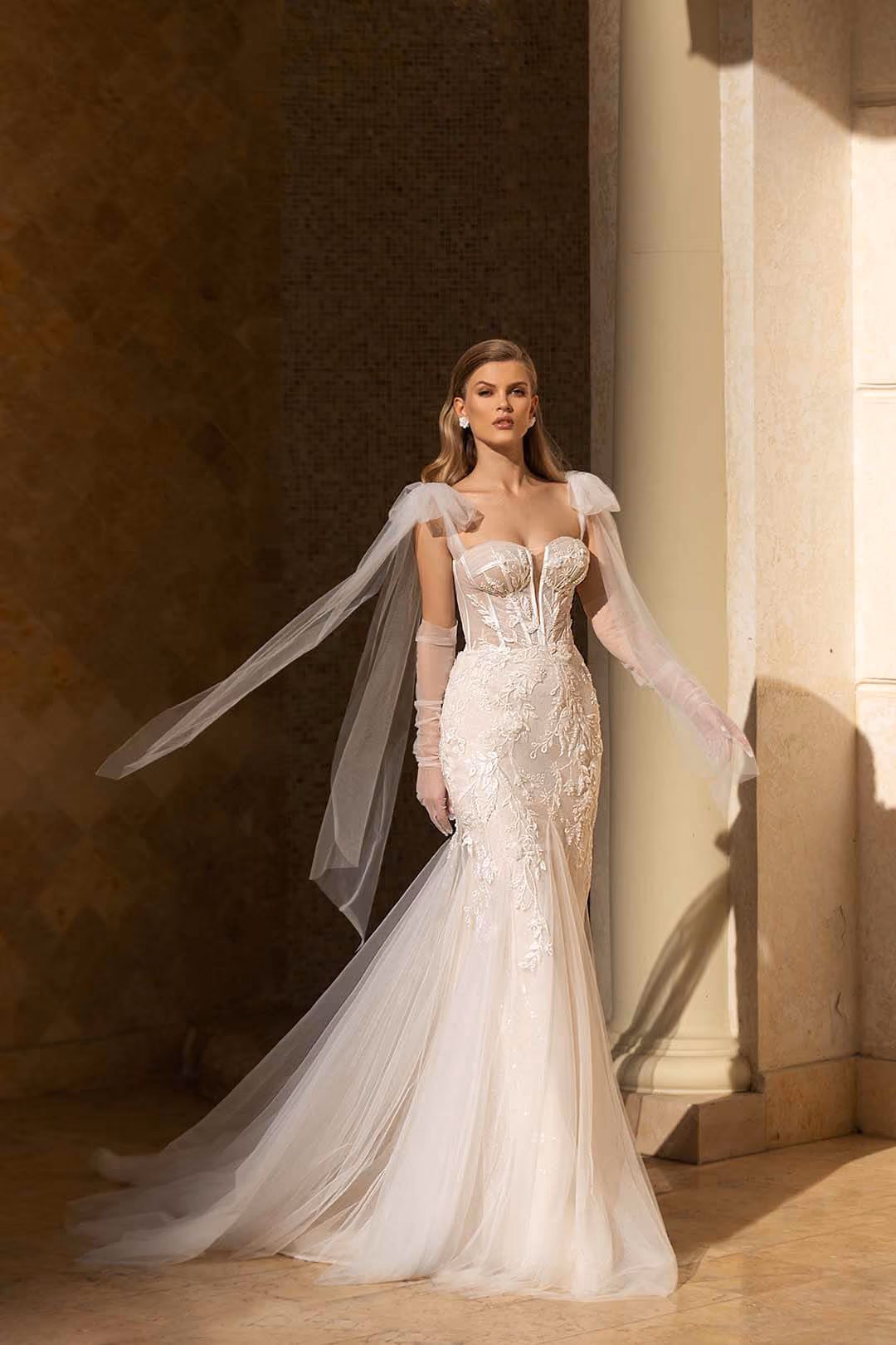 Tina Wedding Dress by Monreal Bridal available at Even on a Rainy Day Bridal Boutique