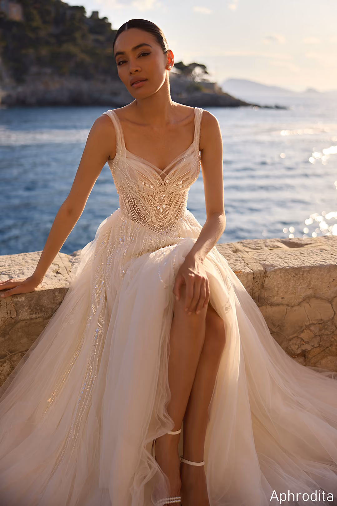 Aphrodita Wedding Dress by Monreal Bridal available at Even on a Rainy Day Bridal Boutique