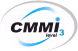 CMMI Level 3 certification badge.