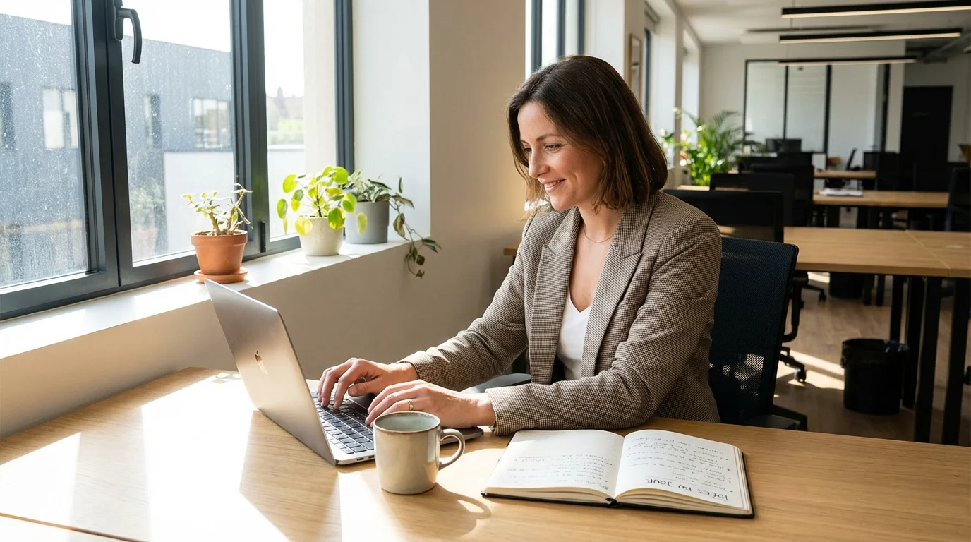 Rédaction de contenu marketing digital sur ordinateur