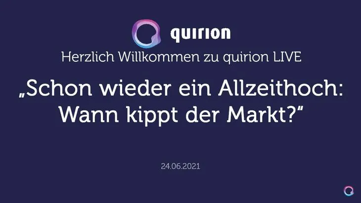 Aufzeichnung: quirion LIVE am 24.06.2021