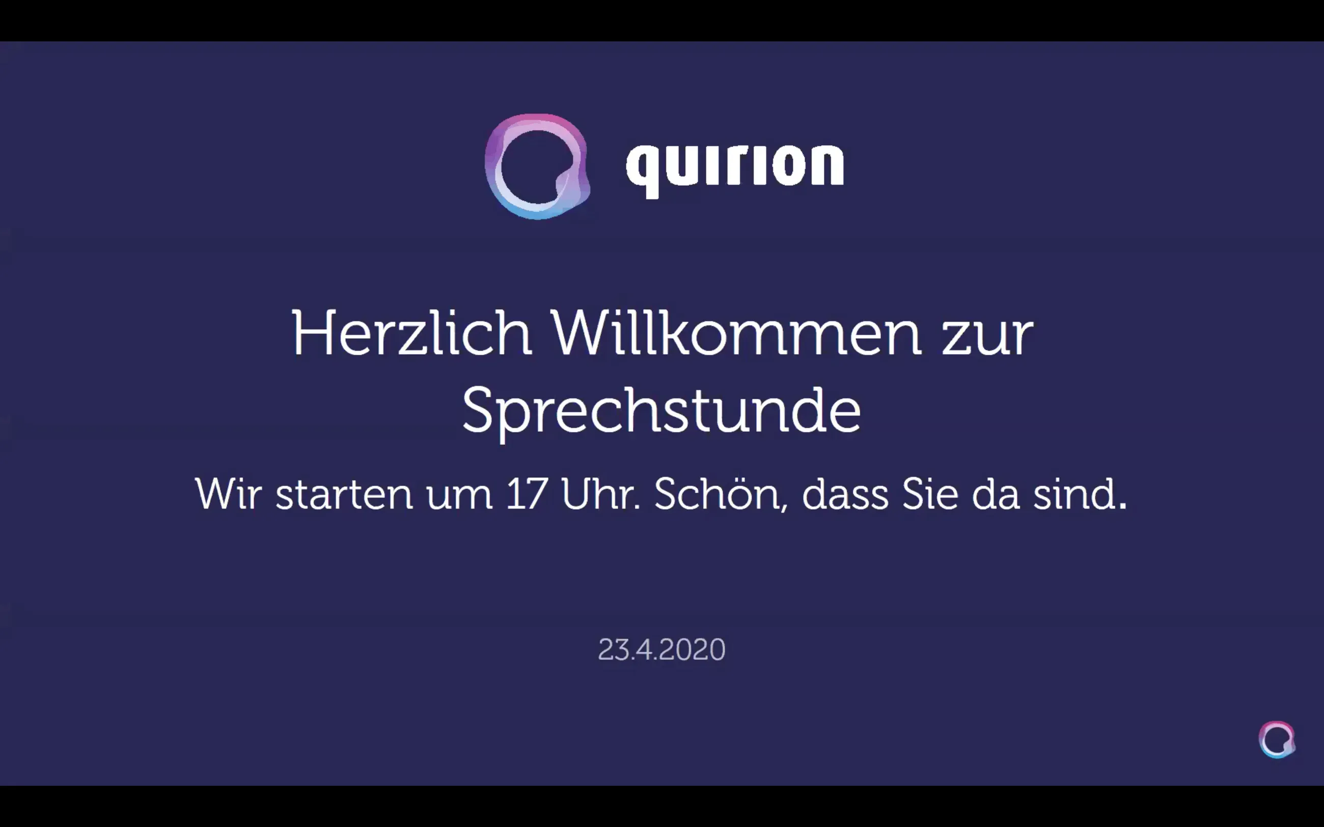 Aufzeichnung: Sprechstunde am 23.04.2020