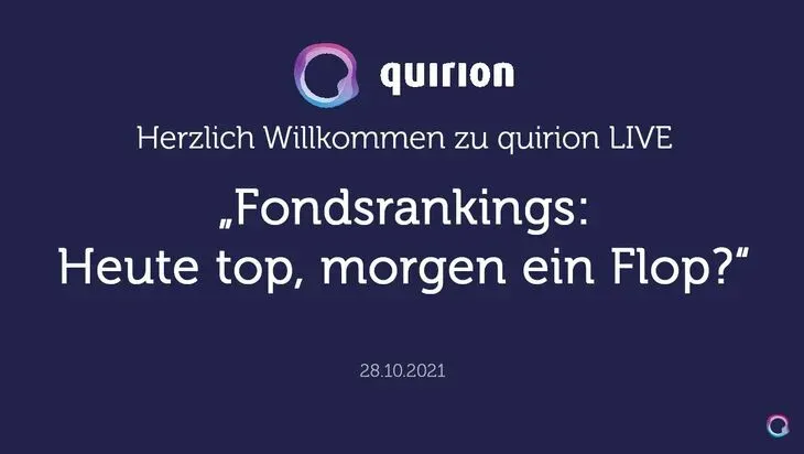Aufzeichnung: quirion LIVE am 28.10.2021