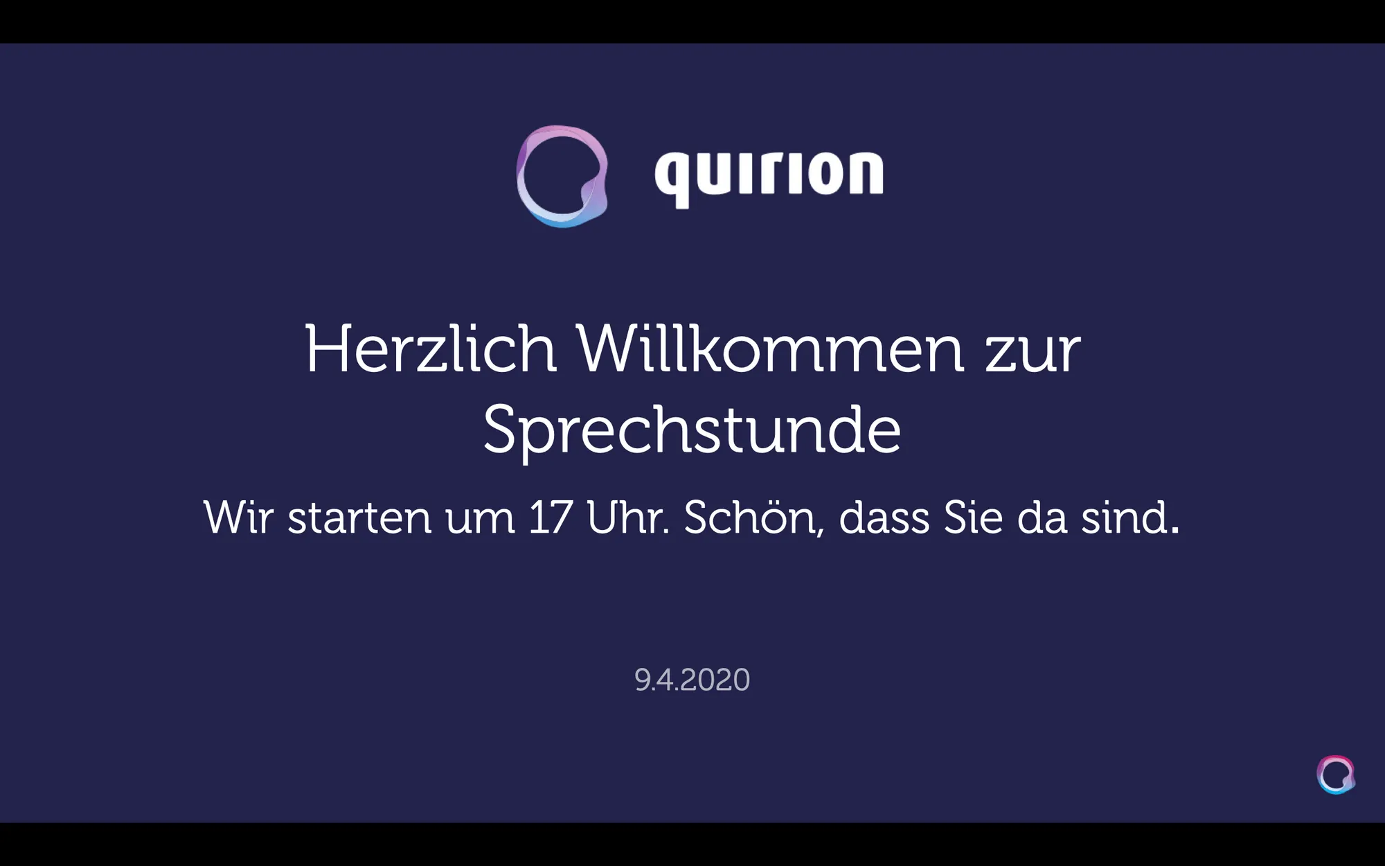 Aufzeichnung: Sprechstunde am 09.04.2020 