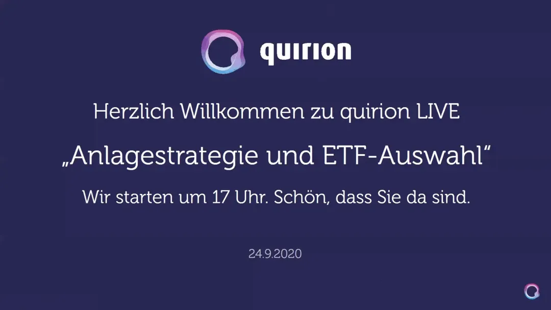 Aufzeichnung: quirion LIVE am 24.09.2020