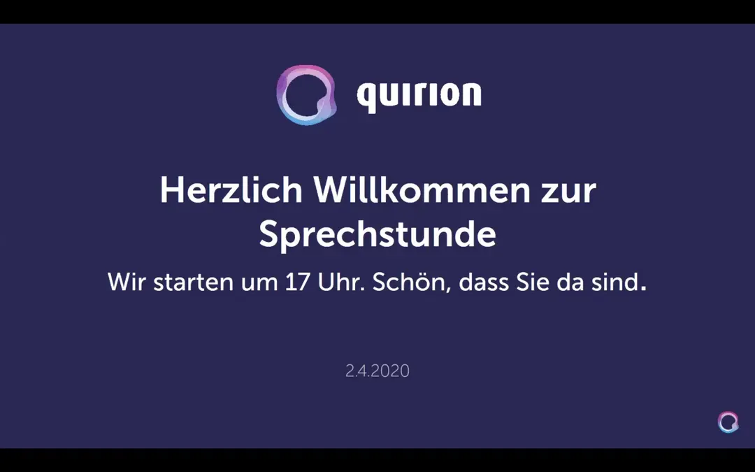 Aufzeichnung: Sprechstunde am 02.04.2020