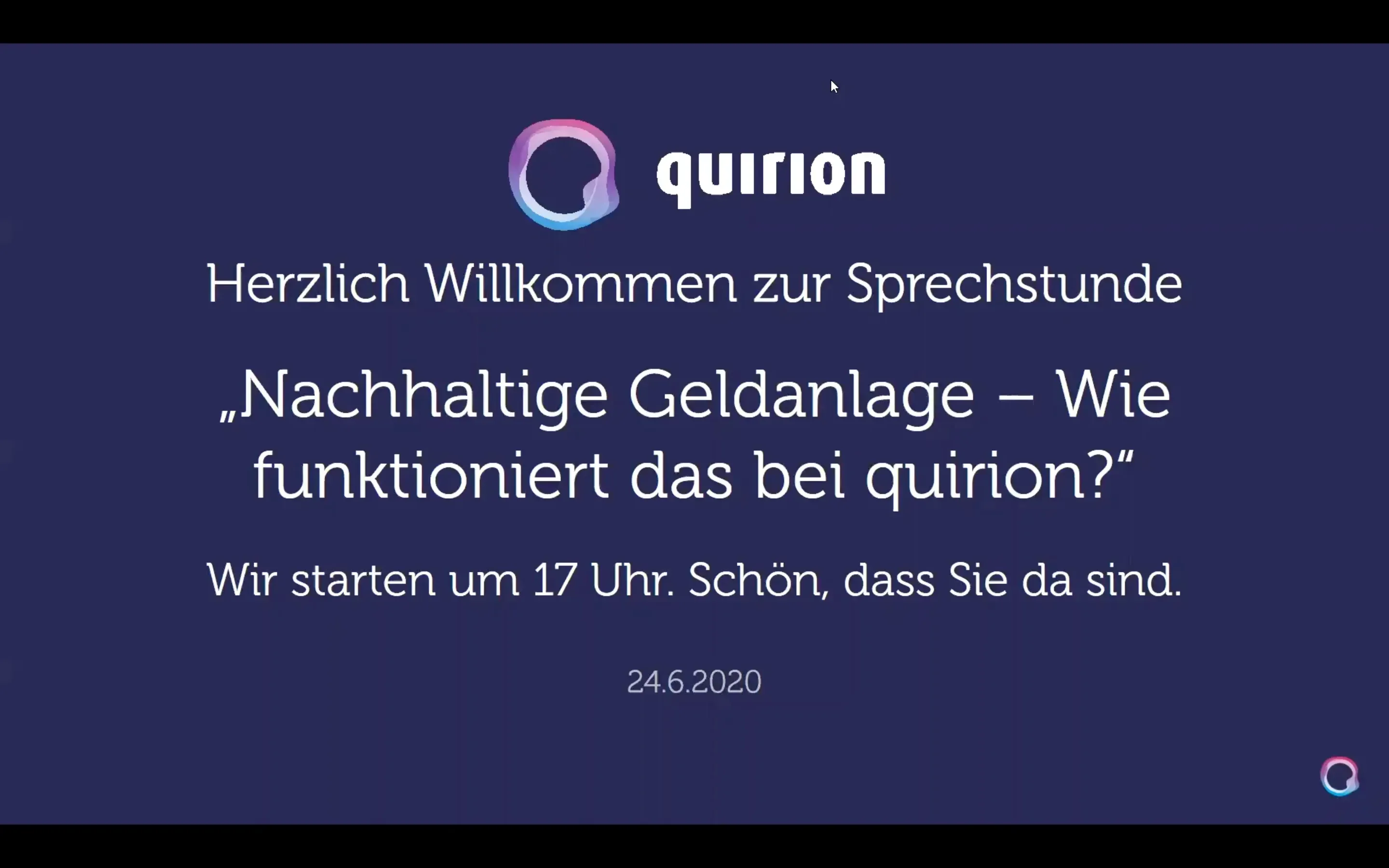 Aufzeichnung: Sprechstunde am 24.06.2020