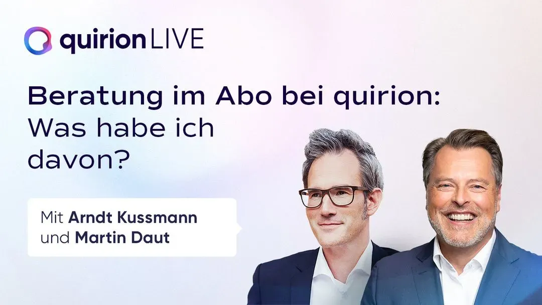 Aufzeichnung: quirion LIVE am 28.07.2022