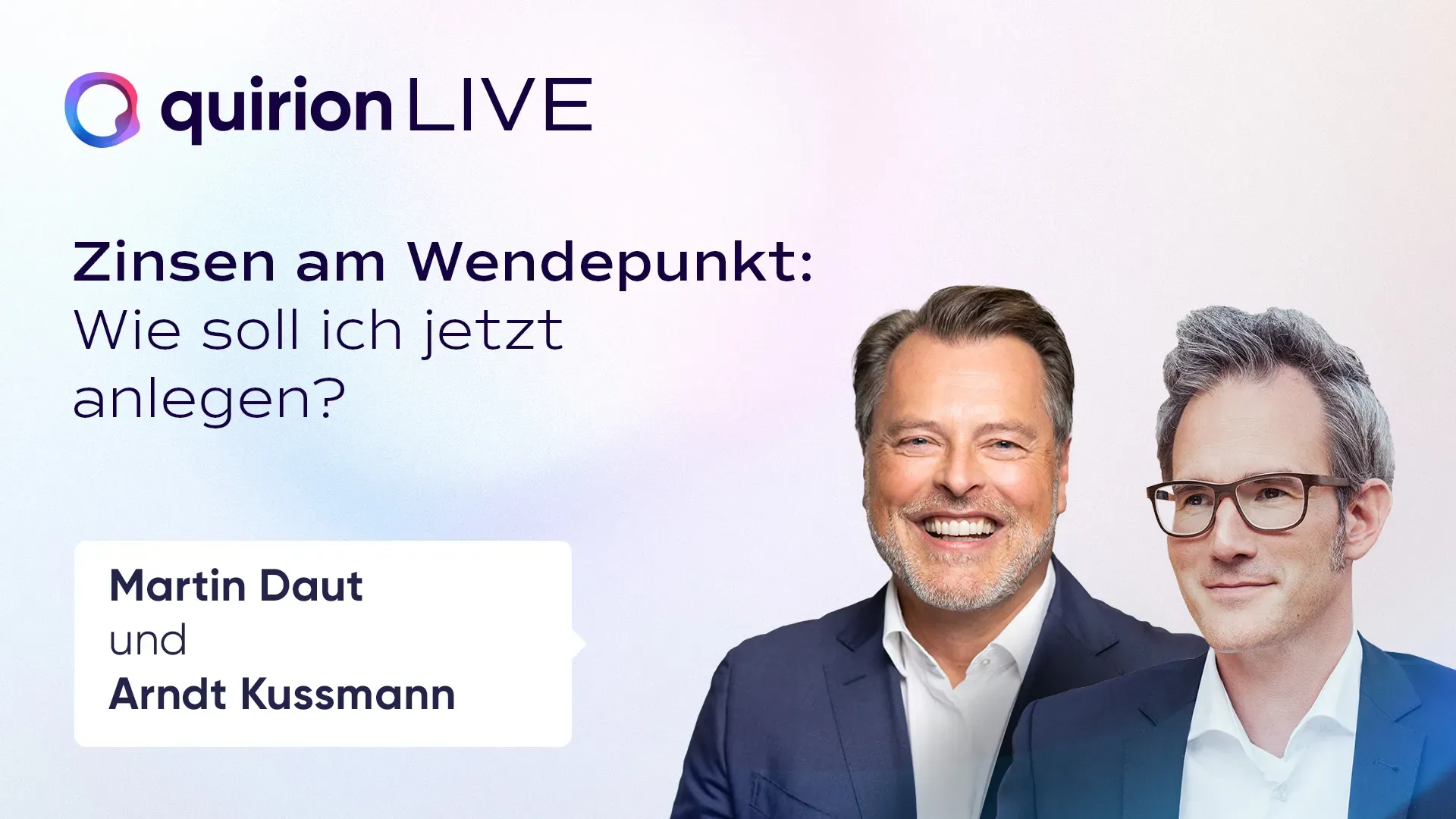 Aufzeichnung: quirion LIVE am 29.02.2024