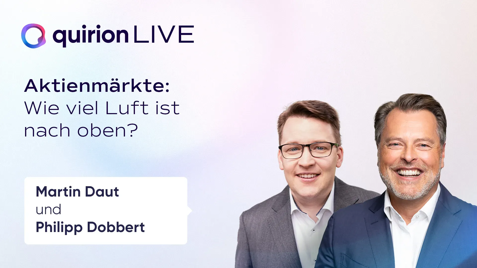 Aufzeichnung: quirion LIVE am 28.03.2024