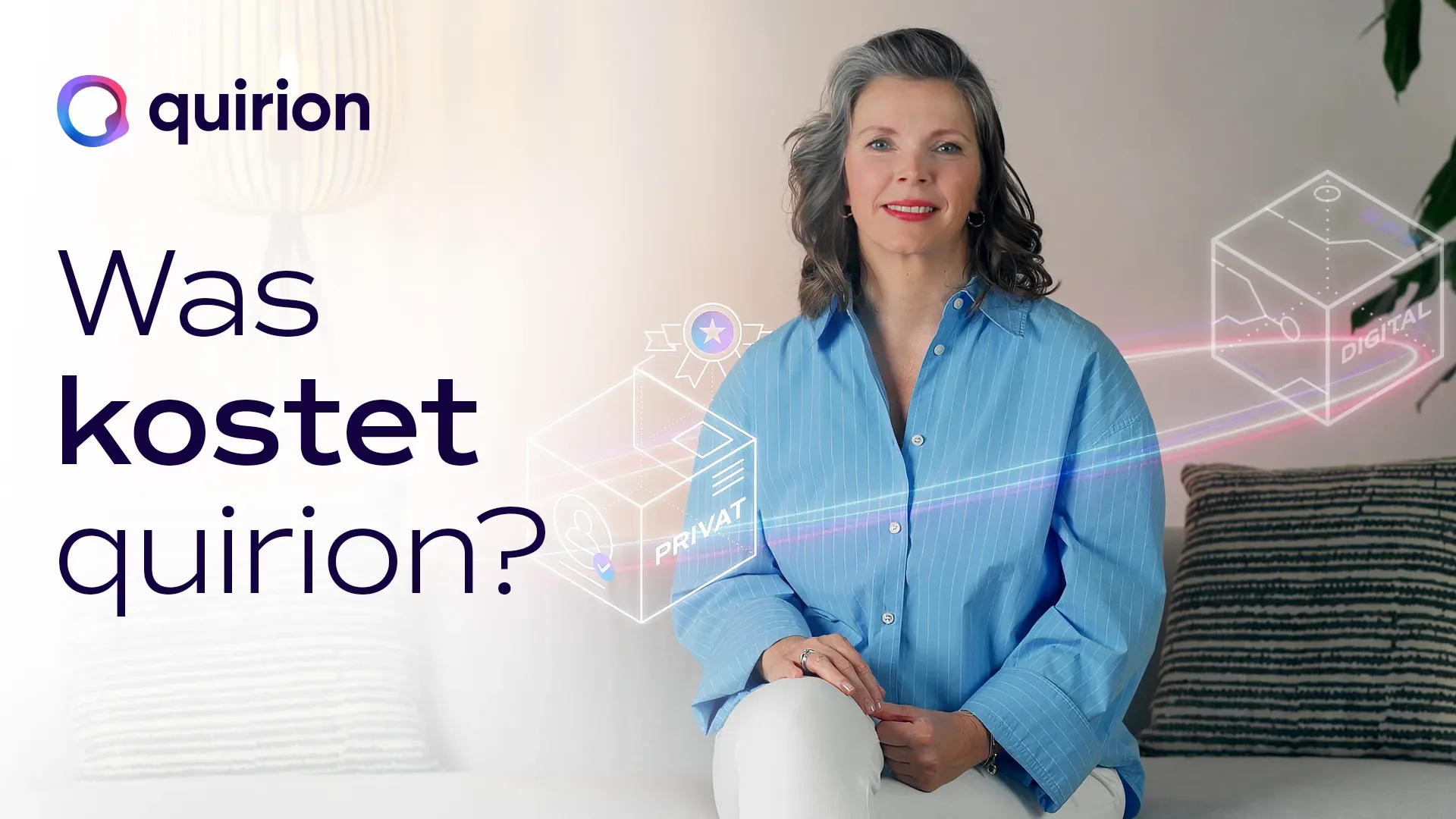 Was kostet Sie die Arbeit von quirion?