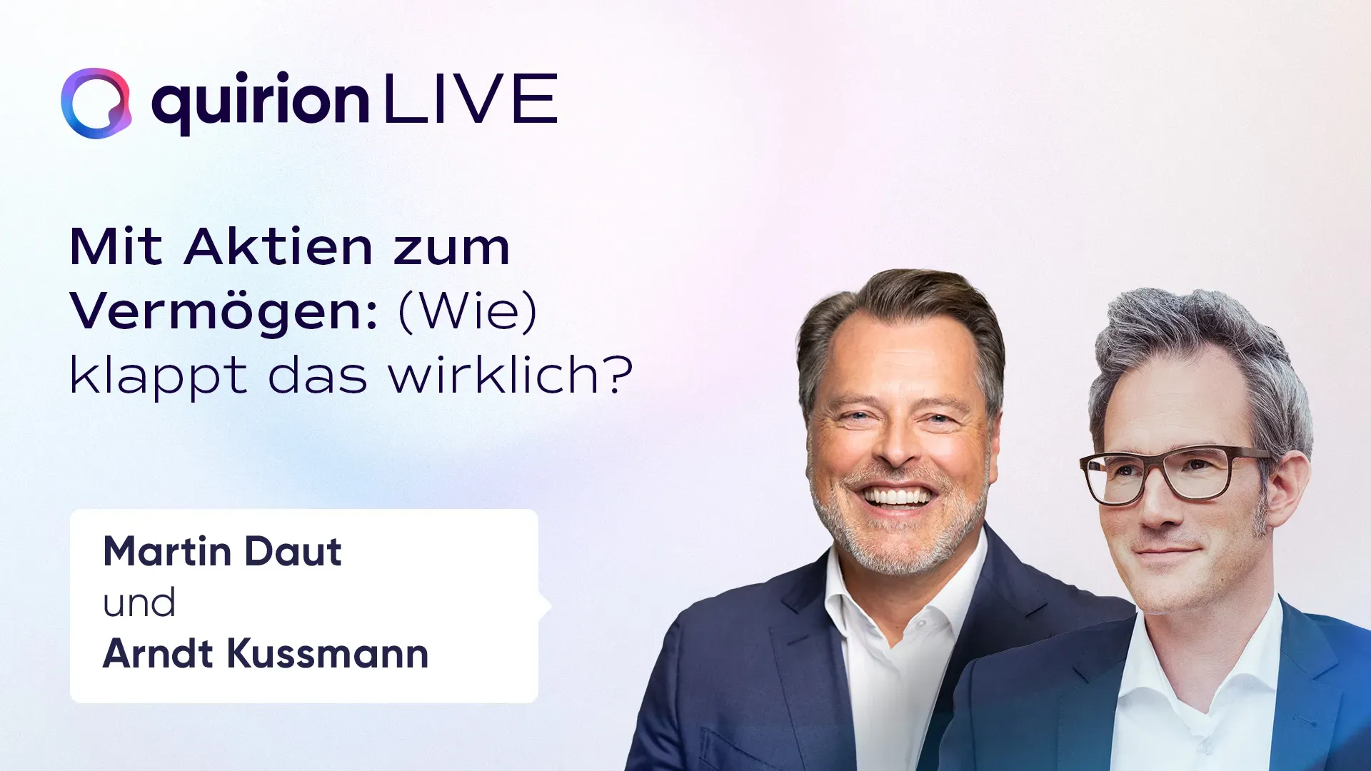 Aufzeichnung: quirion LIVE am 25.07.2024