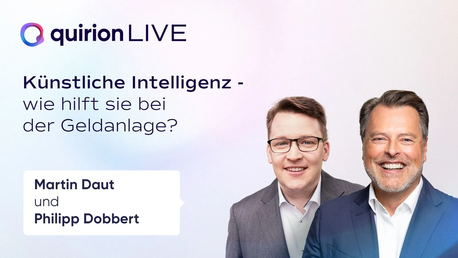 Aufzeichnung: quirion LIVE am 26.09.2024