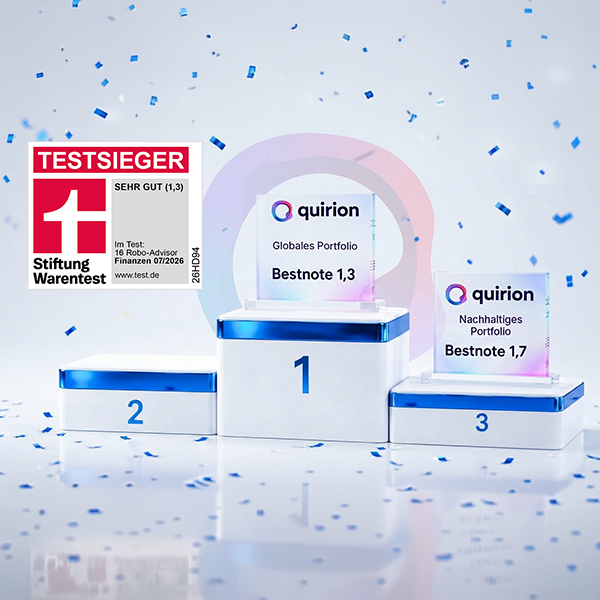 Stiftung Warentest: quirion ist der beste Robo